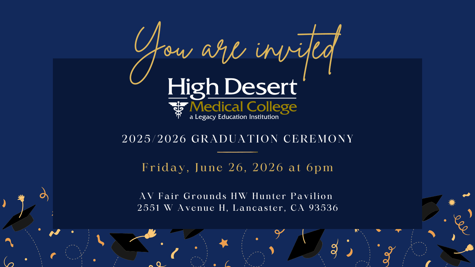 Lancaster grad invitation 2026