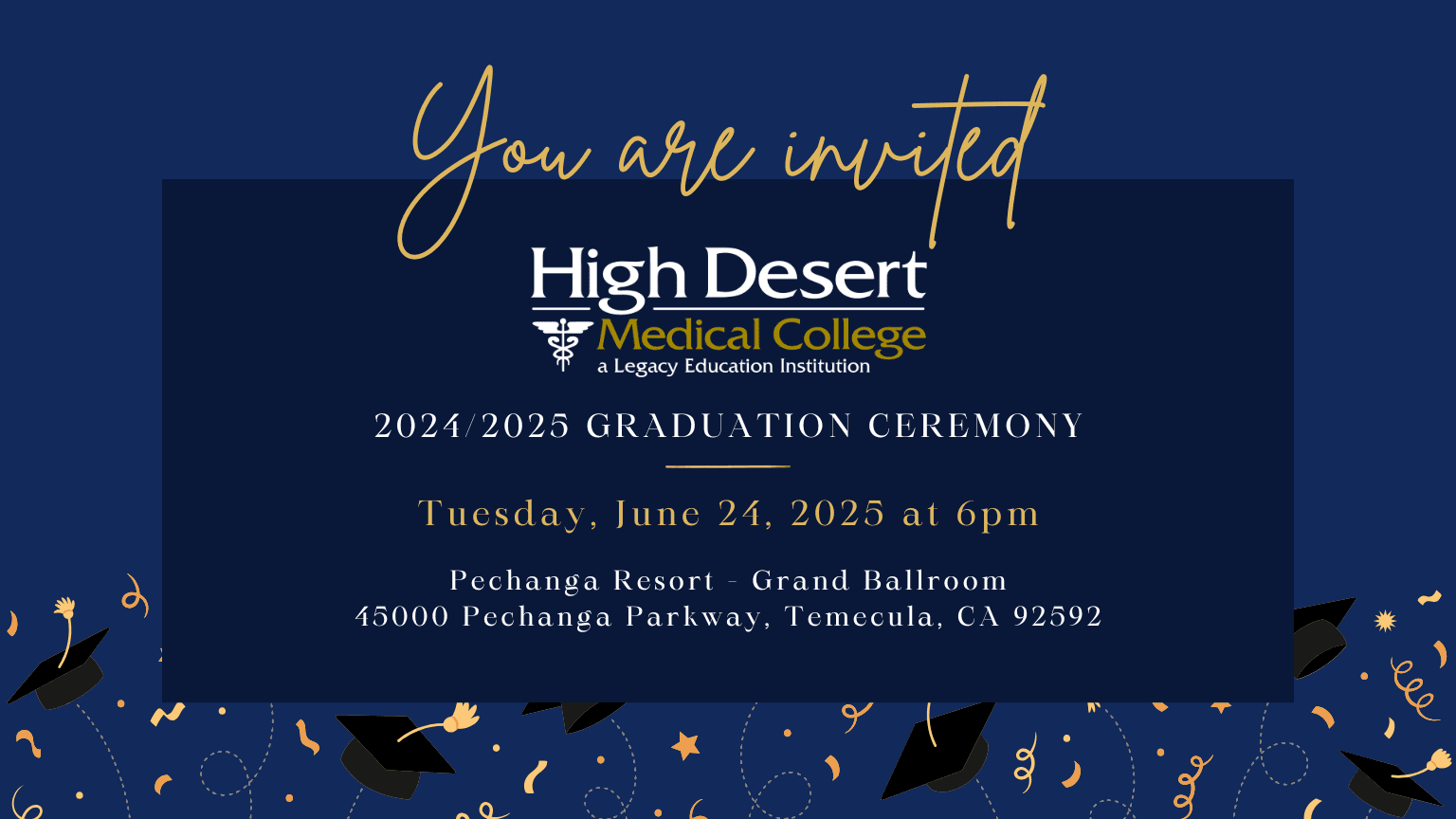 Temecula grad invitation 2025