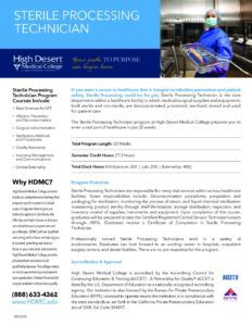 Sterile Processing HDMC 12.2025