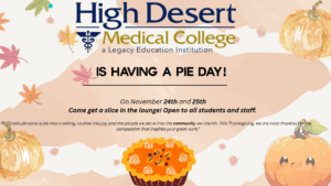 HDMC is having a PIE DAY!